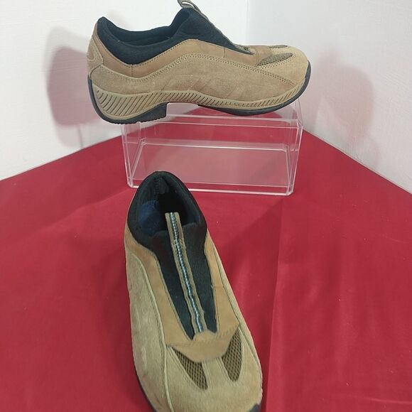 Justin L0162 Tan Women's SZ 5.5M Leather J-Flex Slip On Hiking Ankle Shoes . Con - Picture 1 of 8